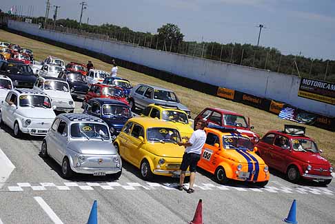 Autodromo di Binetto - Giro di pista per le Fiat 500 sul circuito di Binetto